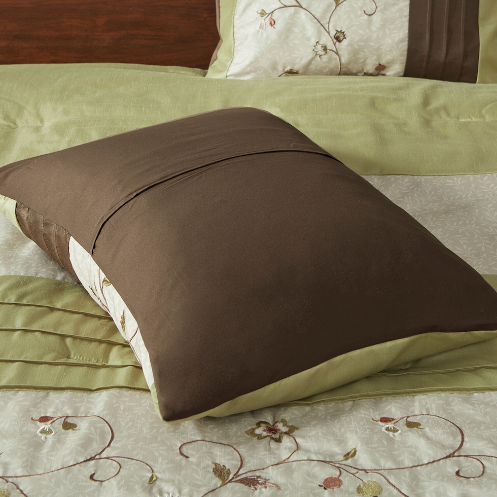 clara green queen bedding set   