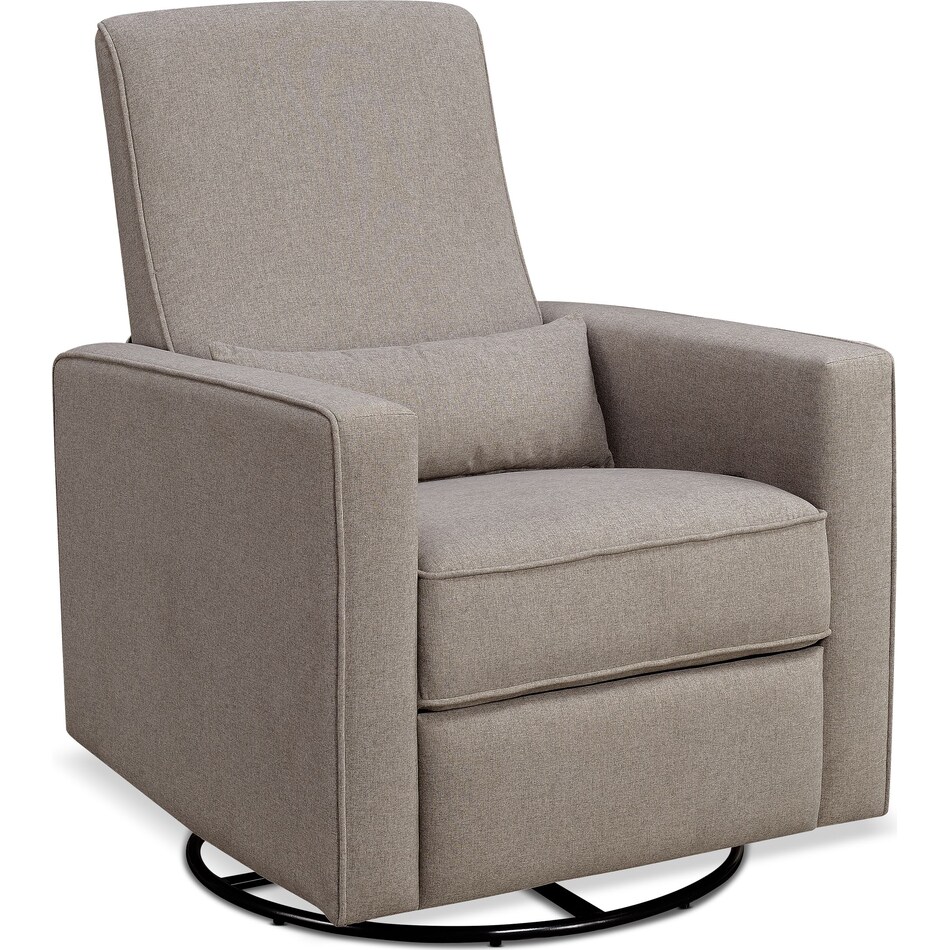 clara light brown swivel chair   