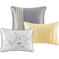 clara yellow california king bedding set   