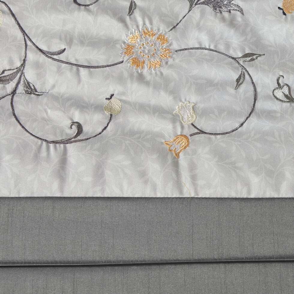 clara yellow king bedding set   