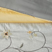 clara yellow king bedding set   