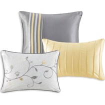 clara yellow king bedding set   