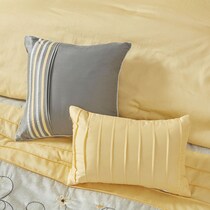 clara yellow king bedding set   