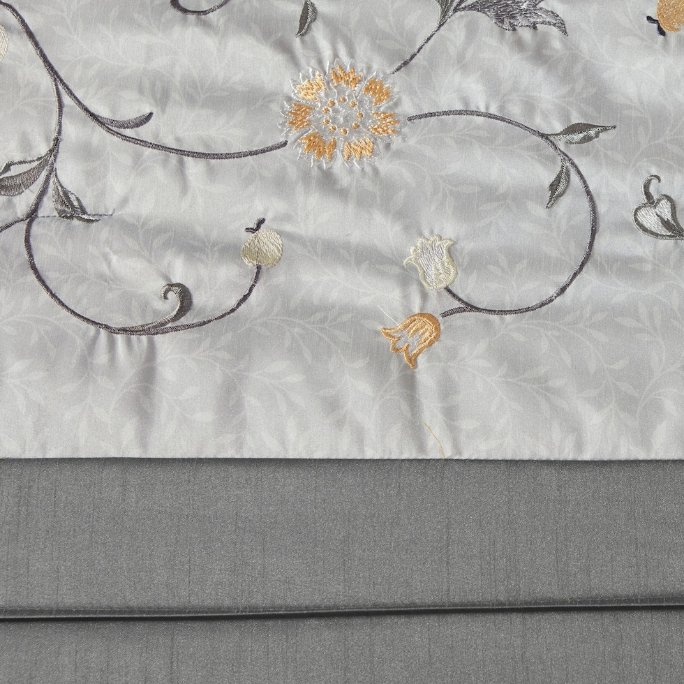clara yellow queen bedding set   
