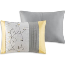 clara yellow queen bedding set   