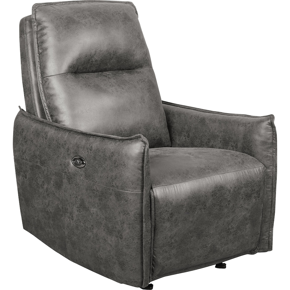 claremore gray recliner   