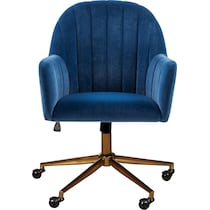 claren blue desk chair   
