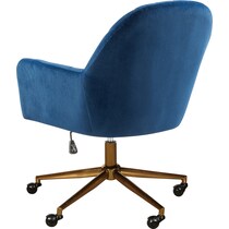 claren blue desk chair   