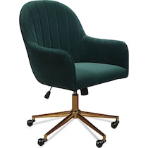 claren green office chair   