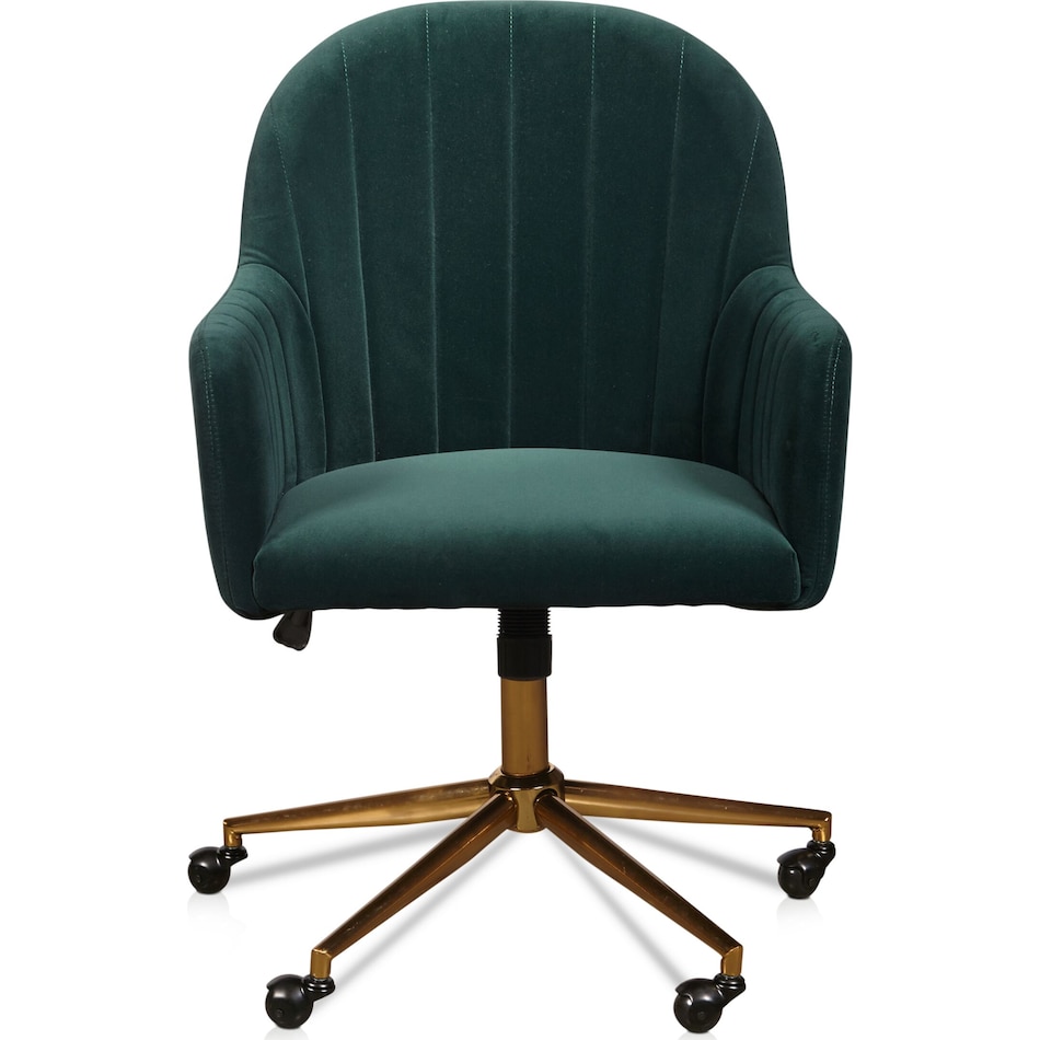 claren green office chair   