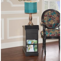 clarence black side table   