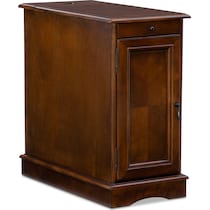 clarence dark brown side table   