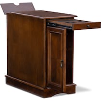 clarence dark brown side table   