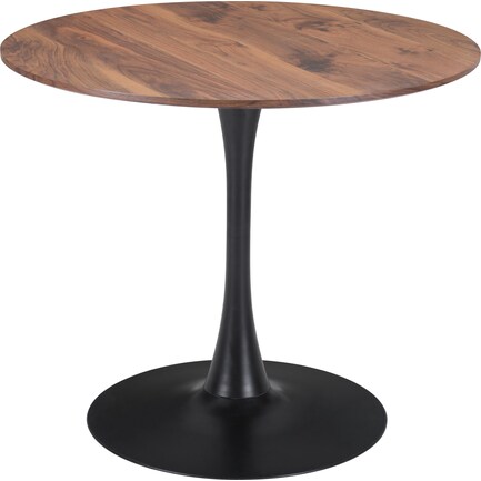 Clarice Round Dining Table - Brown/Black