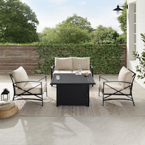 clarion outdoor living light brown outdoor loveseat set   