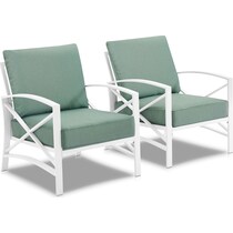 clarion blue outdoor chair set   