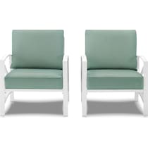 clarion blue outdoor chair set   