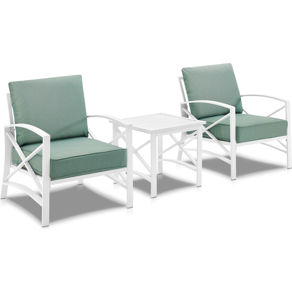 clarion blue outdoor chair set   