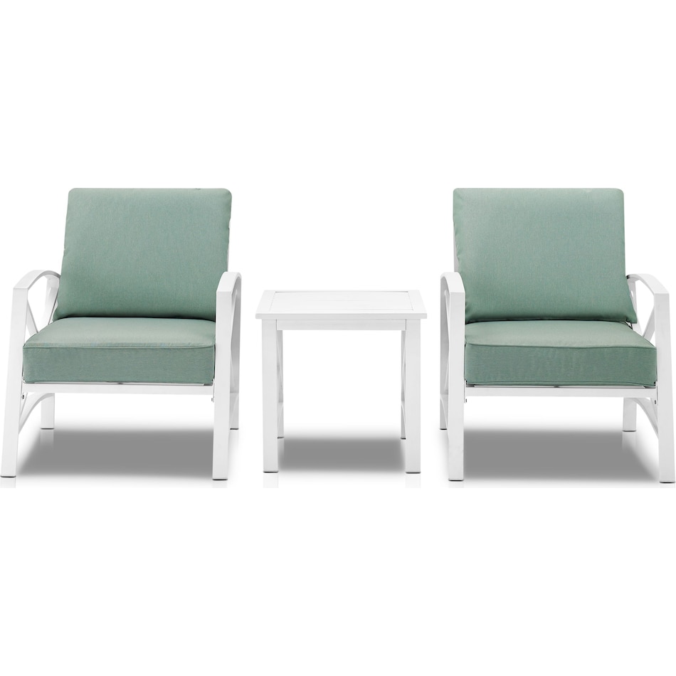 clarion blue outdoor chair set   