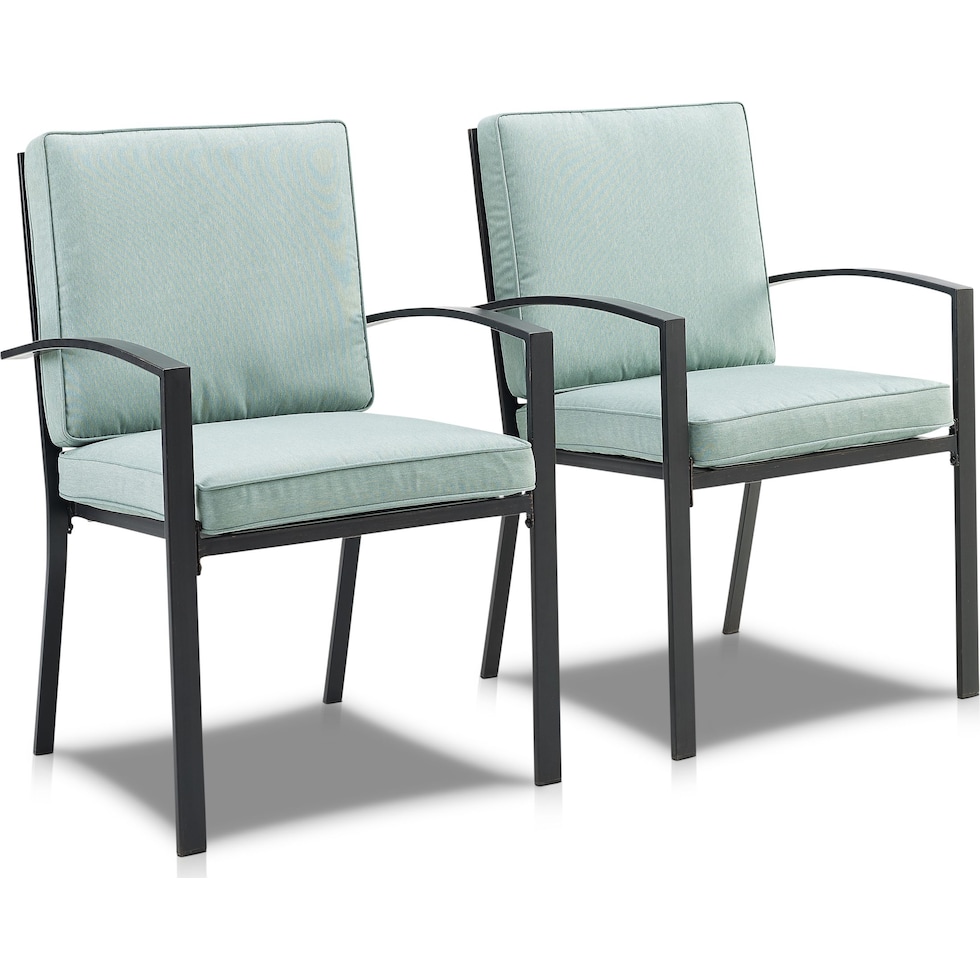 clarion blue outdoor chair set   