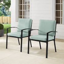 clarion blue outdoor chair set   