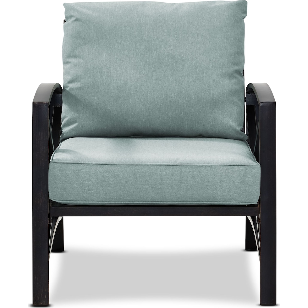 clarion blue outdoor chair   