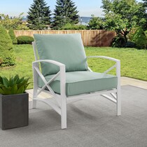 clarion blue outdoor chair   