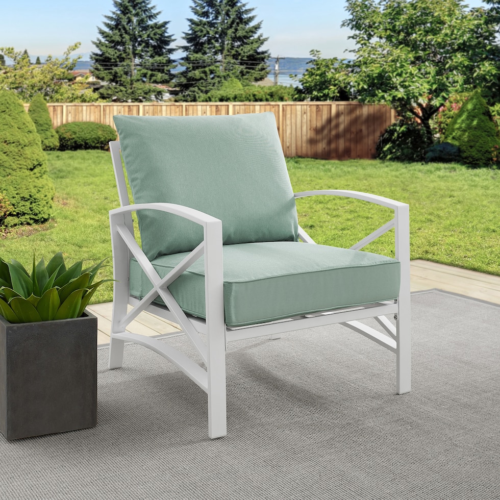 clarion blue outdoor chair   