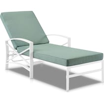 clarion blue outdoor chaise   