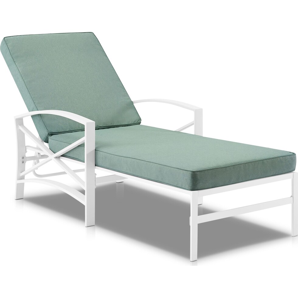 clarion blue outdoor chaise   