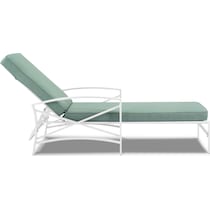 clarion blue outdoor chaise   