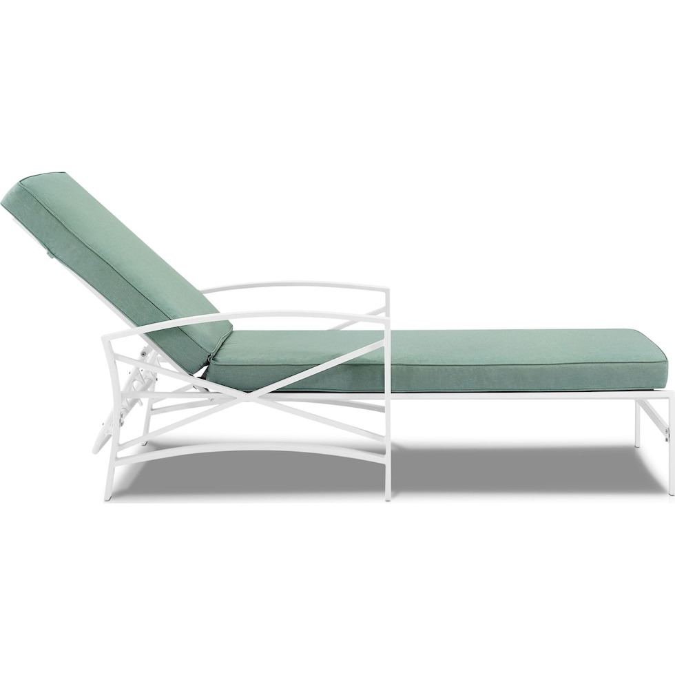 clarion blue outdoor chaise   