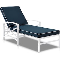 clarion blue outdoor chaise   