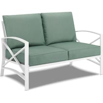 clarion blue outdoor loveseat set   