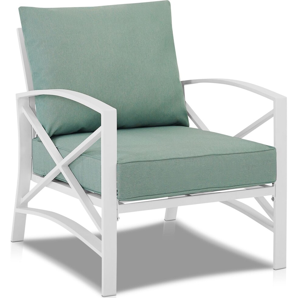 clarion blue outdoor loveseat set   
