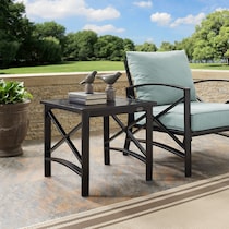 clarion dark brown outdoor end table   