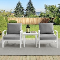 clarion gray outdoor chair set   