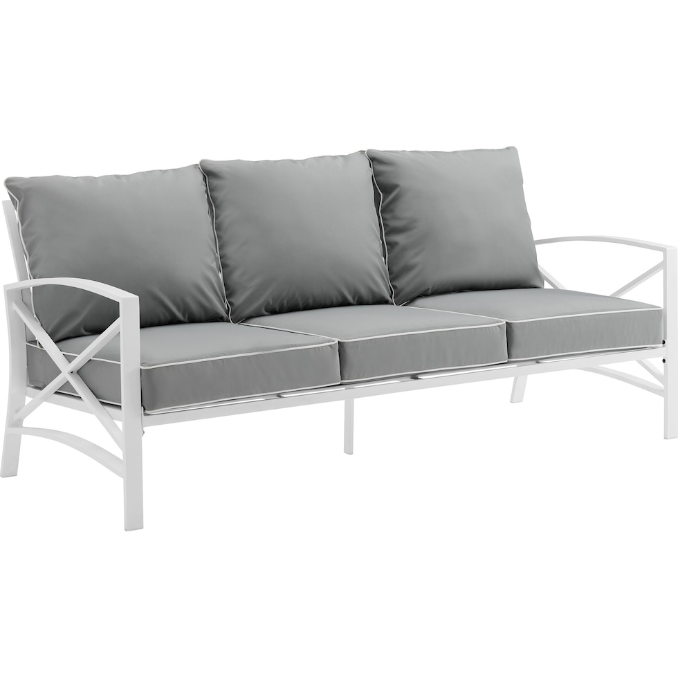 clarion gray outdoor sofa   