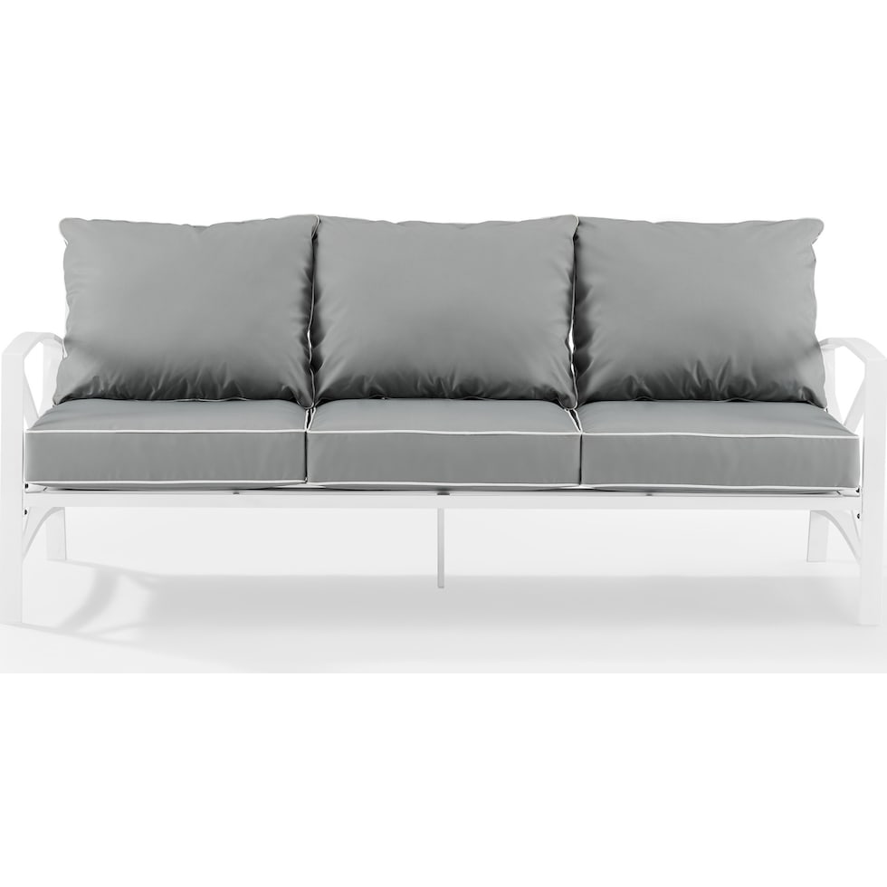 clarion gray outdoor sofa   