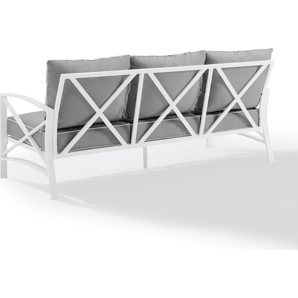 clarion gray outdoor sofa   