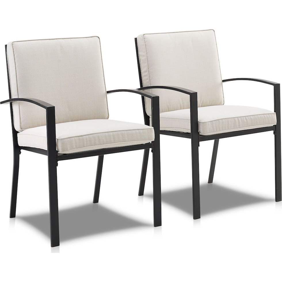 clarion light brown outdoor chair set   
