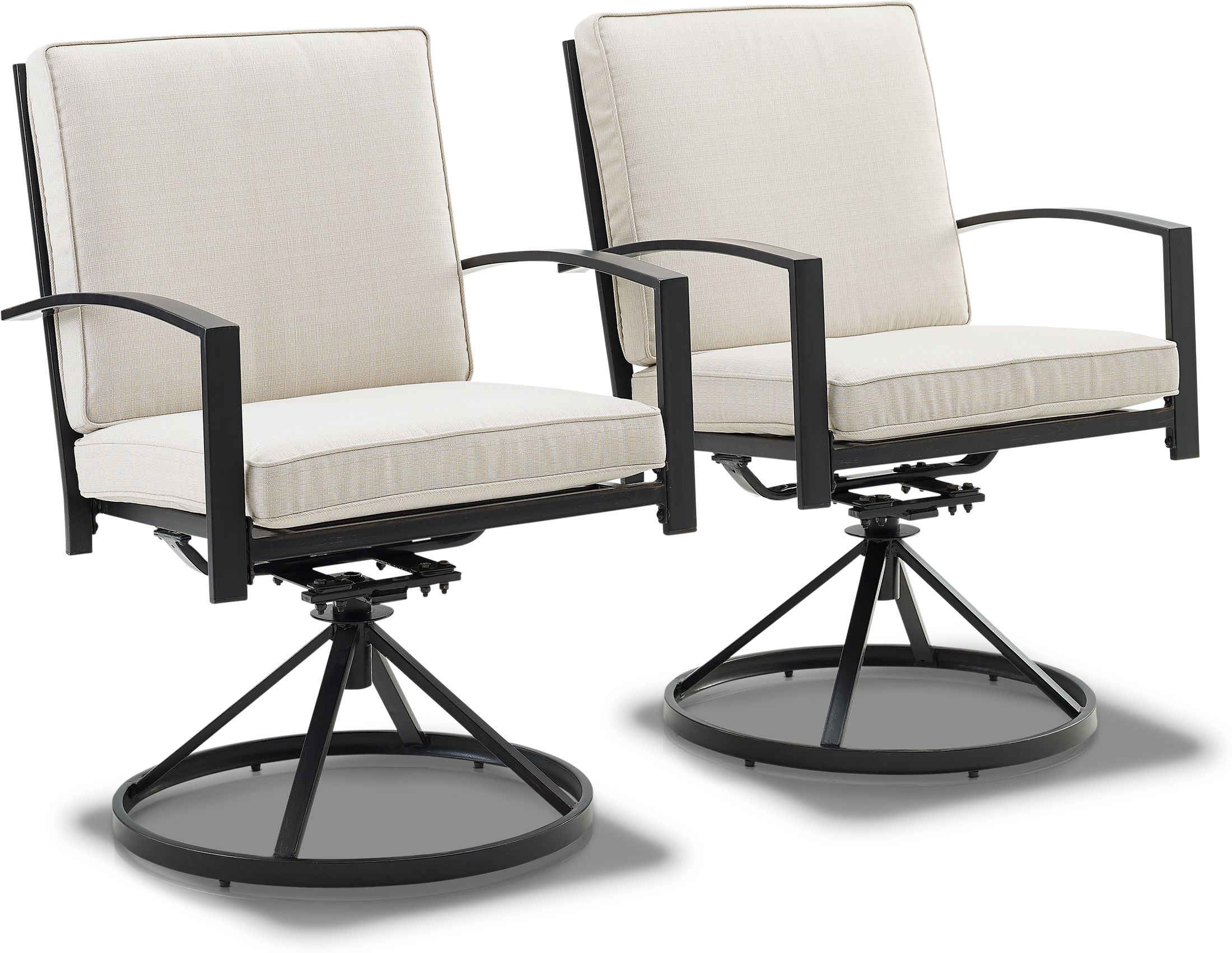 Clarion Set of 2 Outdoor Swivel Chairs American Signature Furniture