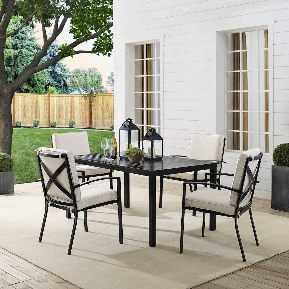 clarion light brown outdoor dinette   
