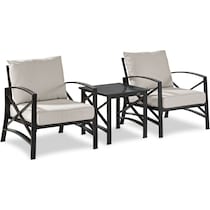 clarion oatmeal outdoor chair set   