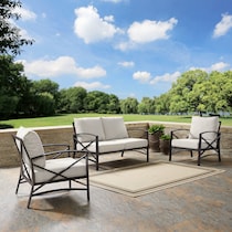 clarion oatmeal outdoor loveseat set   