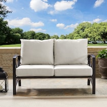 clarion oatmeal outdoor loveseat   
