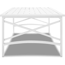 clarion white outdoor coffee table   