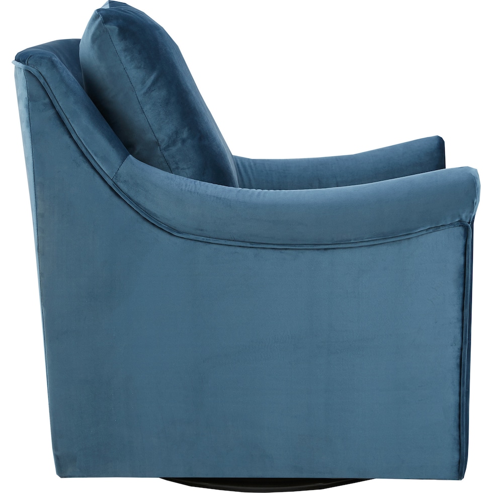 clarisse blue accent chair   