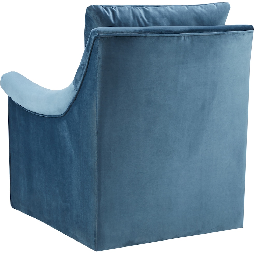 clarisse blue accent chair   