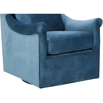 clarisse blue accent chair   